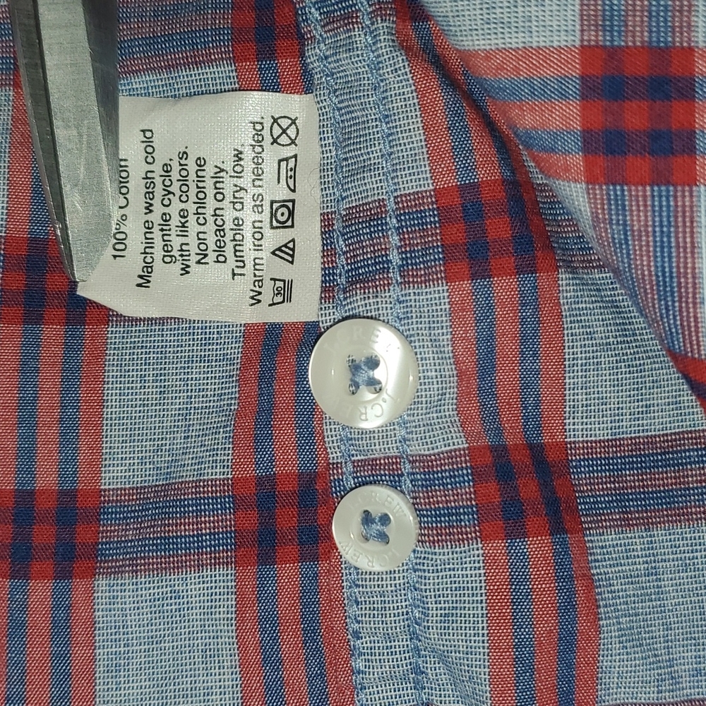 J. Crew Checkered Long Sleeve Slim - Picture 9 of 9